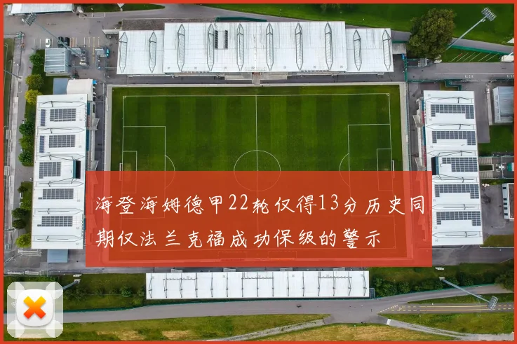 海登海姆德甲22轮仅得13分历史同期仅法兰克福成功保级的警示